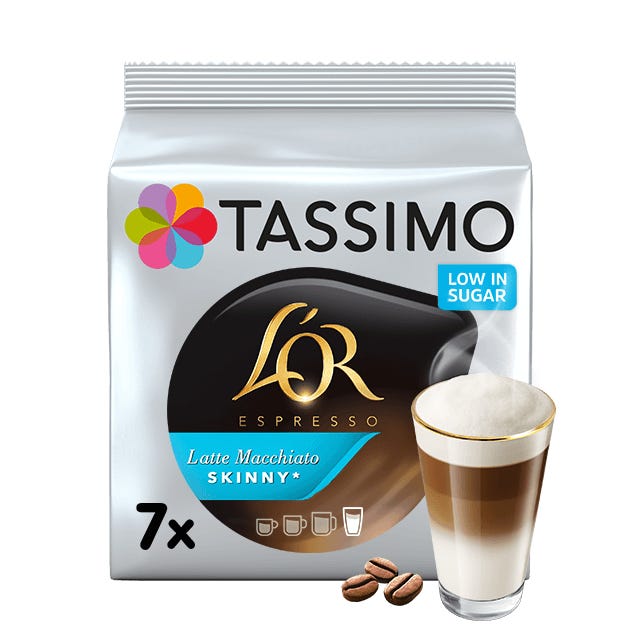 TASSIMO L OR Skinny Latte Macchiato pods Latte for 7 cups