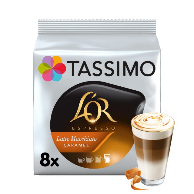 TASSIMO L'OR Latte Macchiato Caramel Dosettes