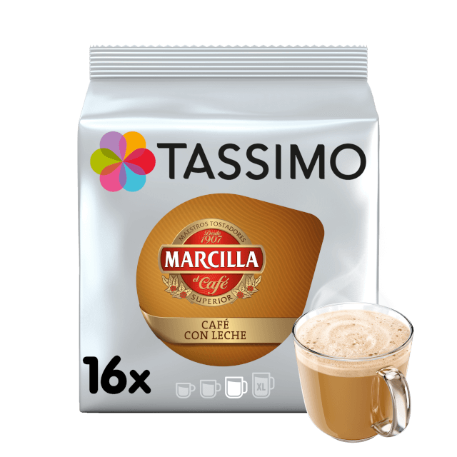 evaporación Maravilloso Volver a llamar Comprar Cápsulas Marcilla Café con Leche | TASSIMO | 4,79 €