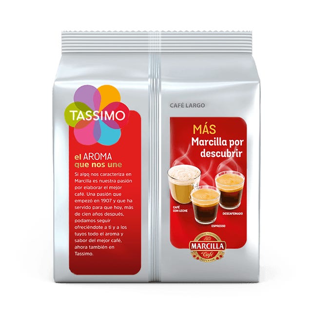 TASSIMO Marcilla Café Largo Pods Back