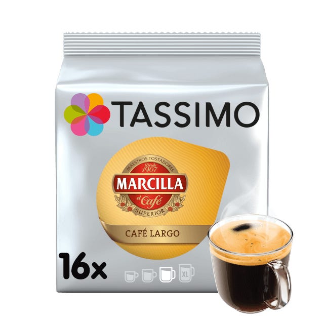 Cápsulas de café TASSIMO Marcilla Café Largo