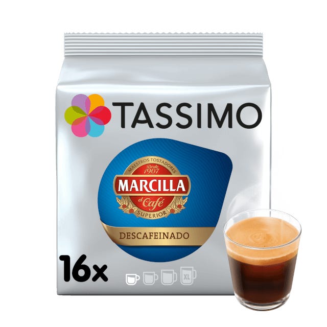 Tassimo T Discs Marcilla Café Con Leche Coffee Pods Case of 5 Packets –  Coffee Supplies Direct