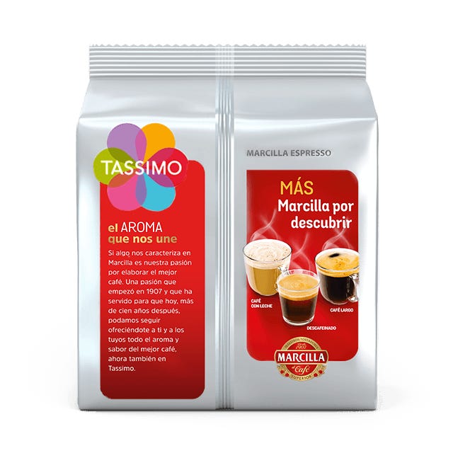 Tassimo Cápsulas de Café Surtido L'OR y Marcilla