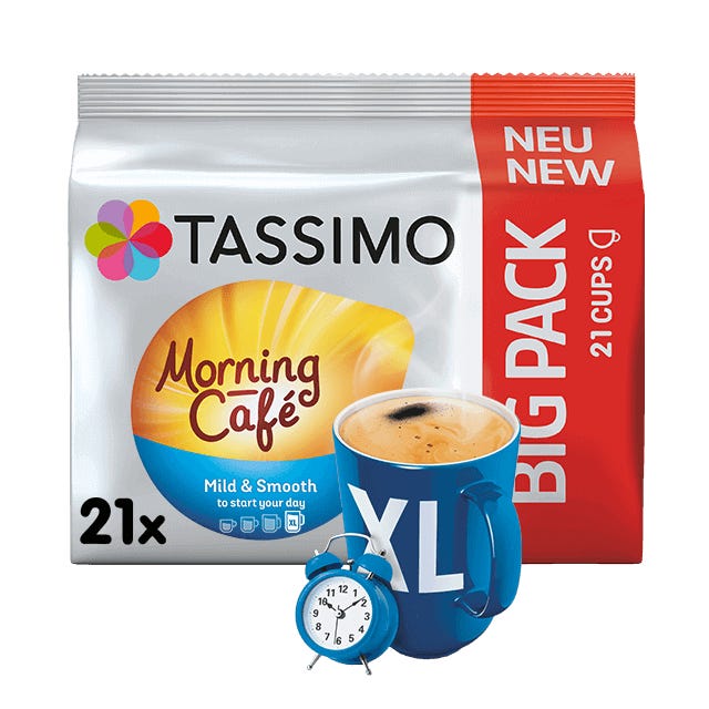 TASSIMO Morning Café XL Mild & Smooth dosettes