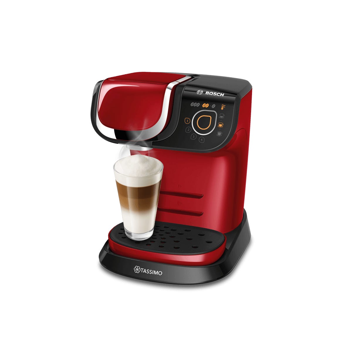 Red coffee machine hotsell