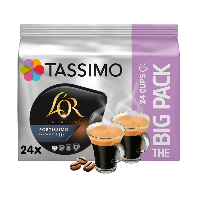 L'OR Espresso Fortissimo, 24 cápsulas, TASSIMO