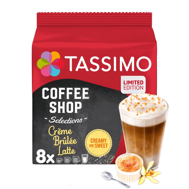 TASSIMO Crème Brûlée Latte dosettes