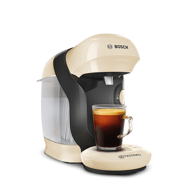 Bosch Tassimo Heißgetränkemaschine Kapselmaschine Kaffeemaschine TAS1107 Cream 