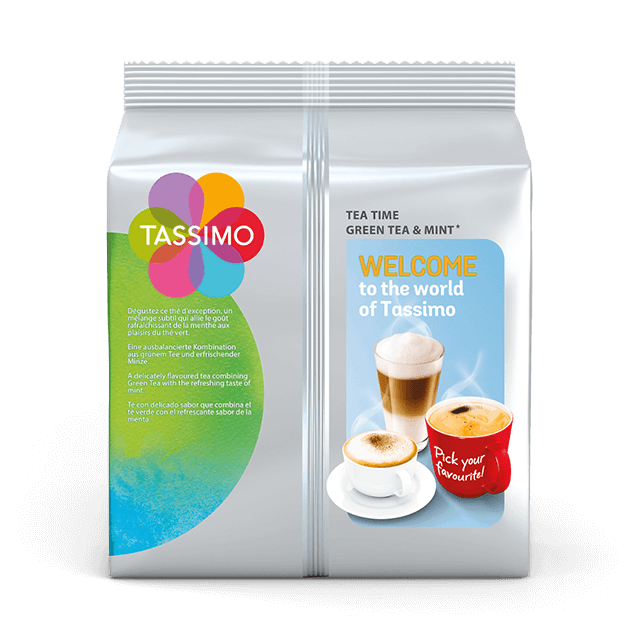 Tassimo Tea Time Thé vert à la menthe (16 dosettes) - les 5 paquets