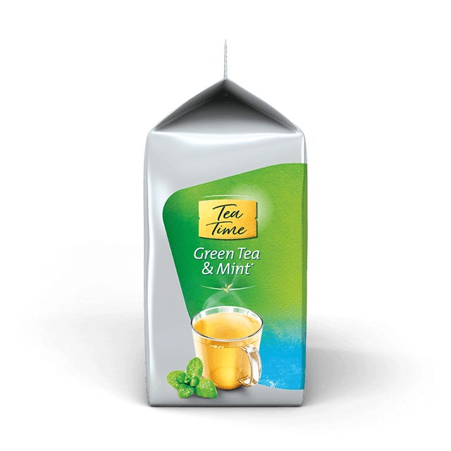 TASSIMO Tea Time Green Tea & Mint Pods Side