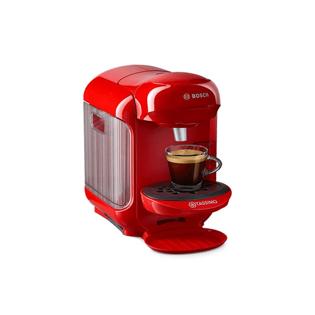 TASSIMO Vivy 2 Red Coffee Machine Bosch TASSIMO pod machine