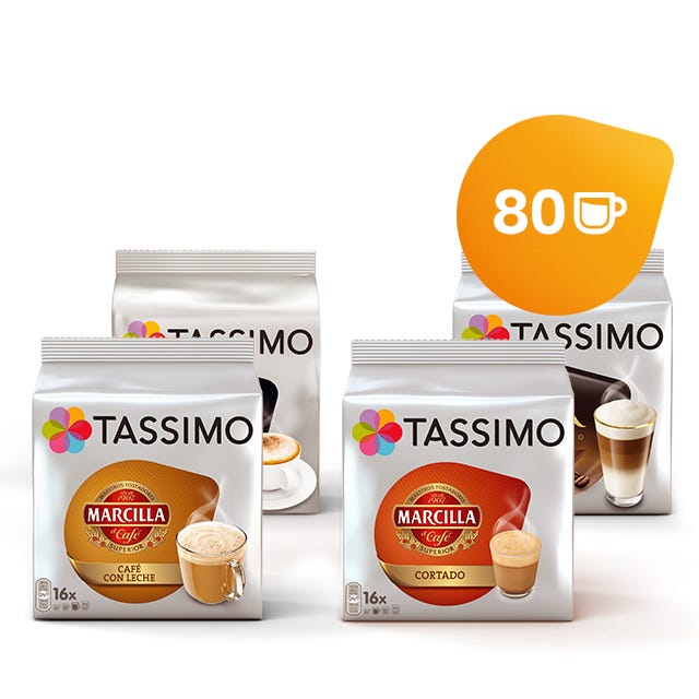  Tassimo Selección de variedades de café con leche - Cápsulas de  café Costa Latte/L'Or Latte Macchiato/Jacobs Latte Macchiato/Chai  Latte/Gevalia Latte Macchiato - 5 paquetes (40 bebidas) : Comida Gourmet y  Alimentos