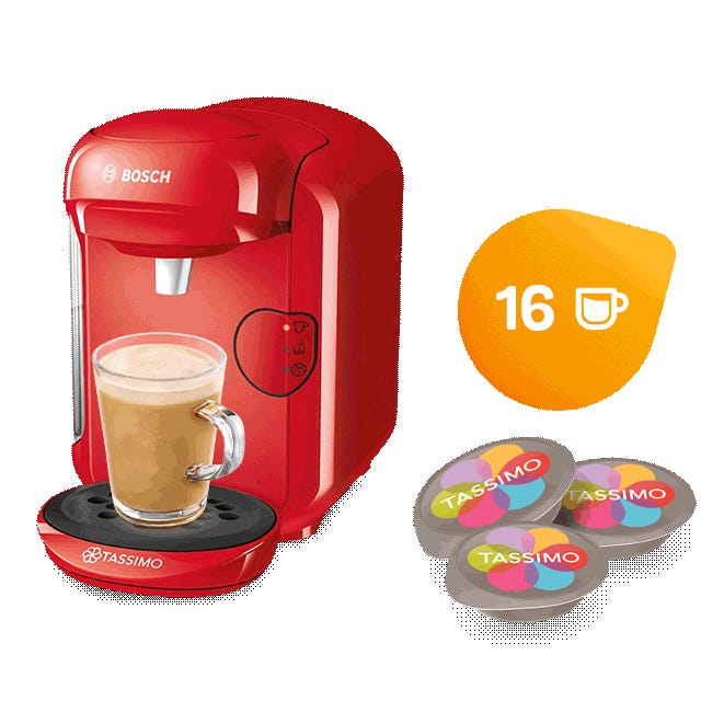 Tassimo coffee outlet machine red