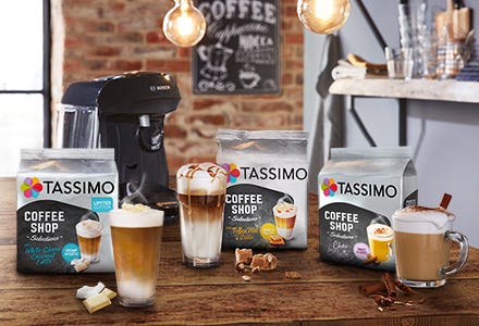 Tassimo coffee selection