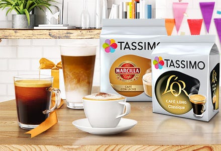  Tassimo Marcilla Cafe Largo - Cápsulas de café para