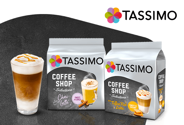 Tassimo branded coffeeshop selection