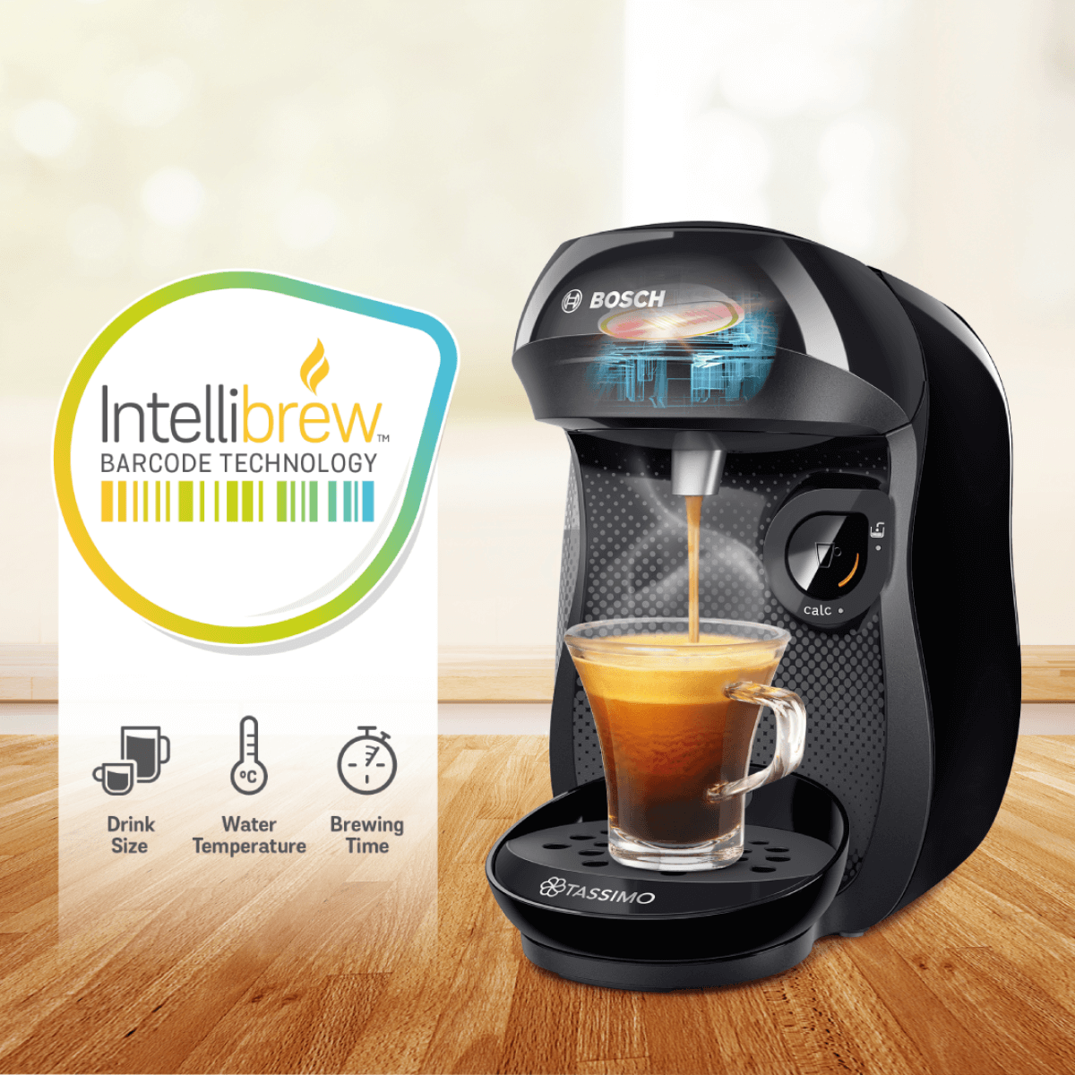 Bosch Tassimo Happy - Technologie de code INTELLIBREW