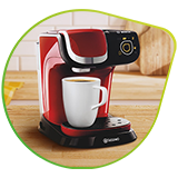 Tassimo coffee machine purple black